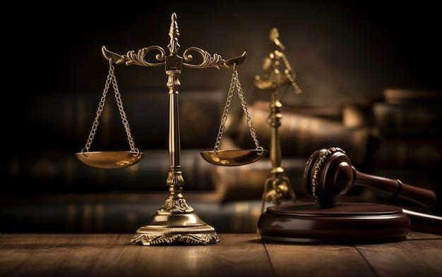 Gavel and scale representing justice and deportation